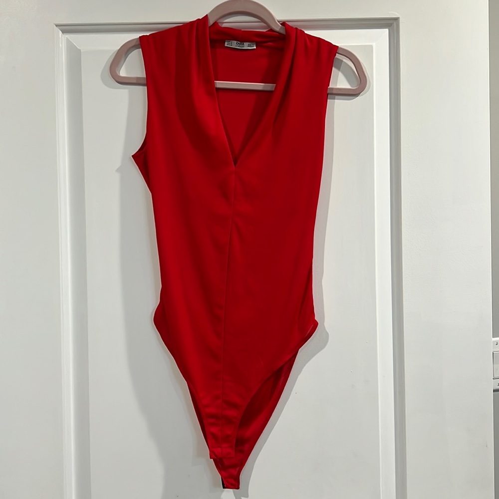 Zara Red Bodysuit